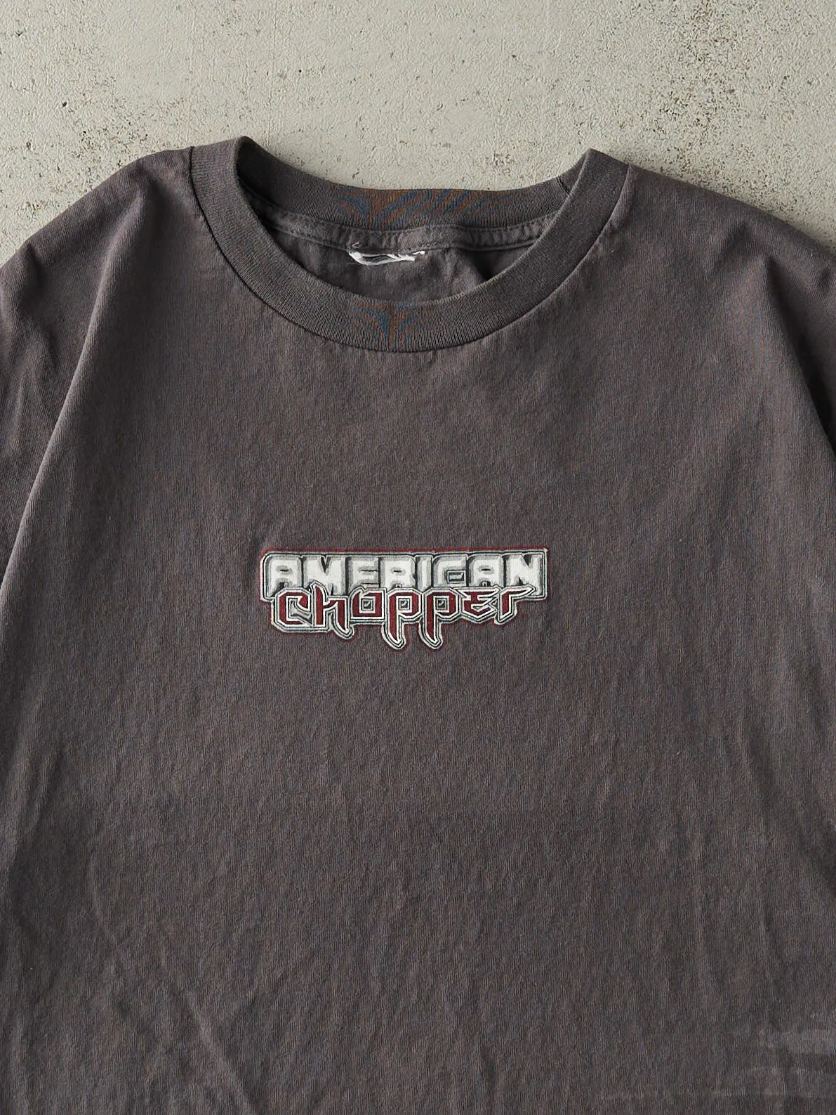 Vintage Y2K Charcoal Grey American Chopper Tee (M) sold by Rebalance Vintage product image thumbnail 3