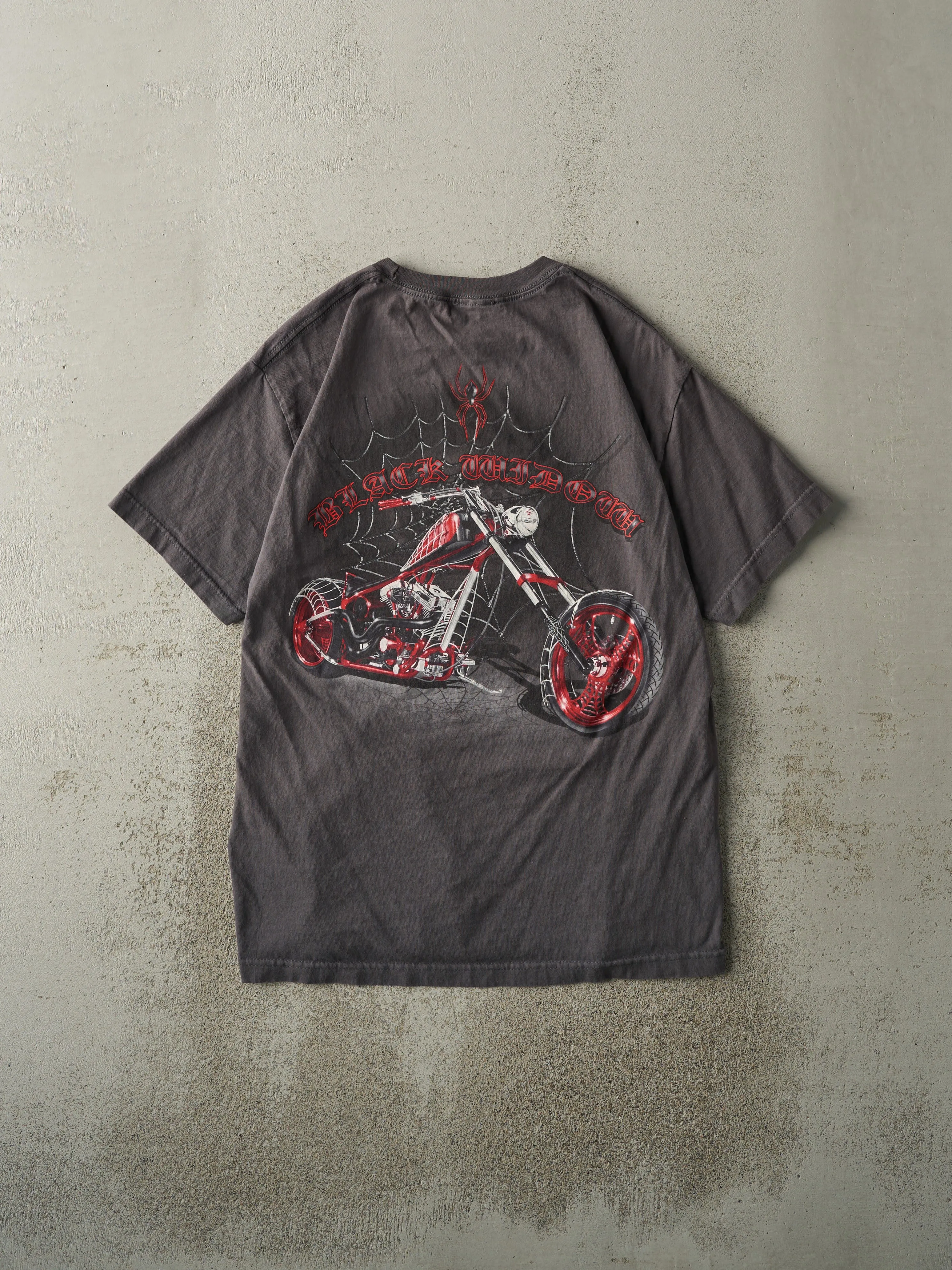 Vintage Y2K Charcoal Grey American Chopper Tee (M) sold by Rebalance Vintage product image thumbnail 2