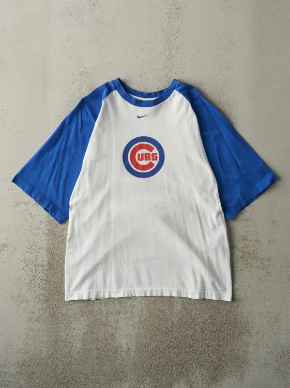 Vintage 08' White & Blue Chicago Cubs Nike Half Sleeve Baseball Shirt (M) sold by Rebalance Vintage