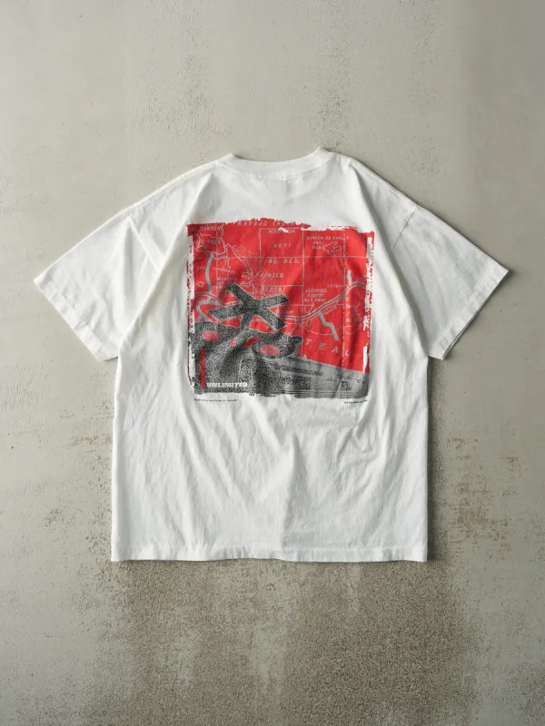 Vintage 95' White Marlboro Unlimited Pocket Tee (L) sold by Rebalance Vintage