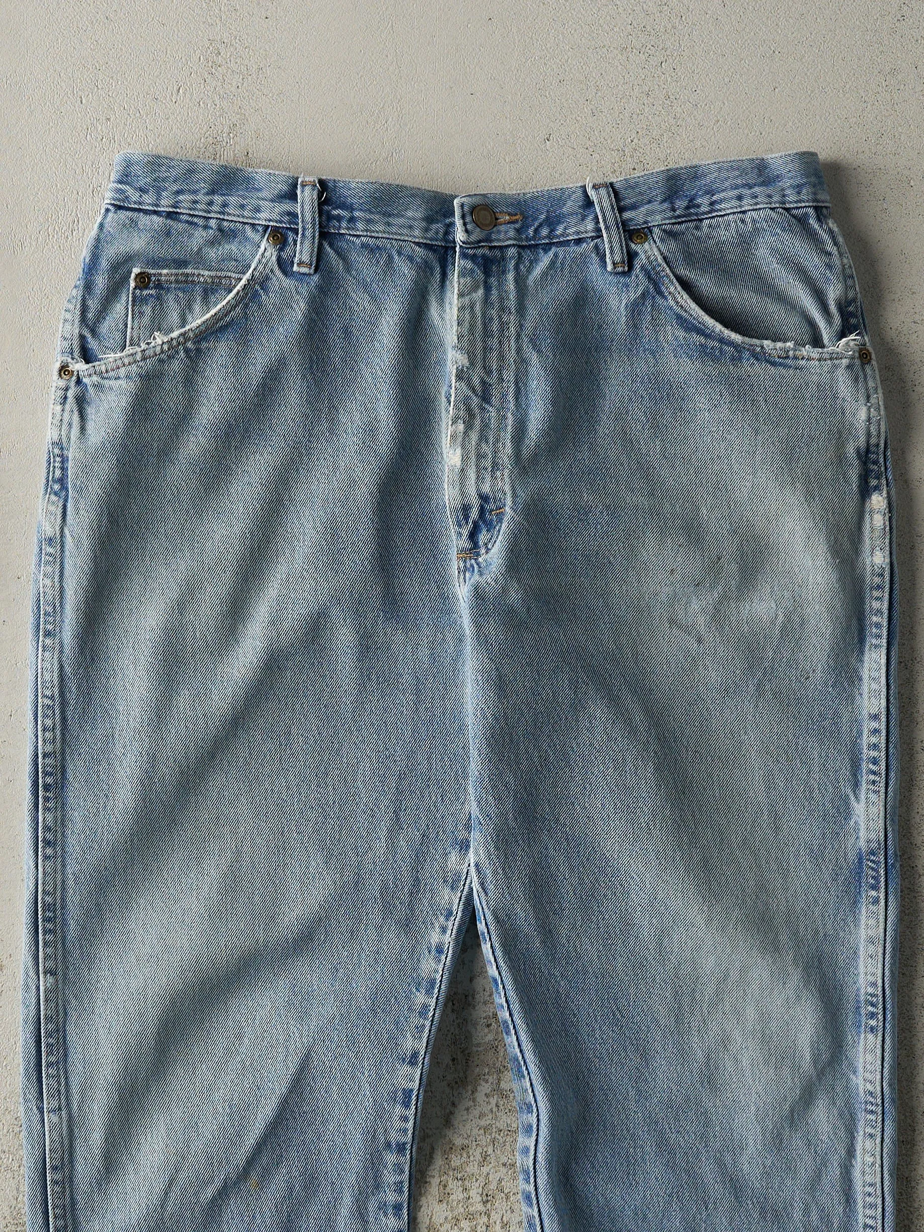 Vintage 90s Light Wash Wrangler Jeans (37x29.5) sold by Rebalance Vintage product image thumbnail 4