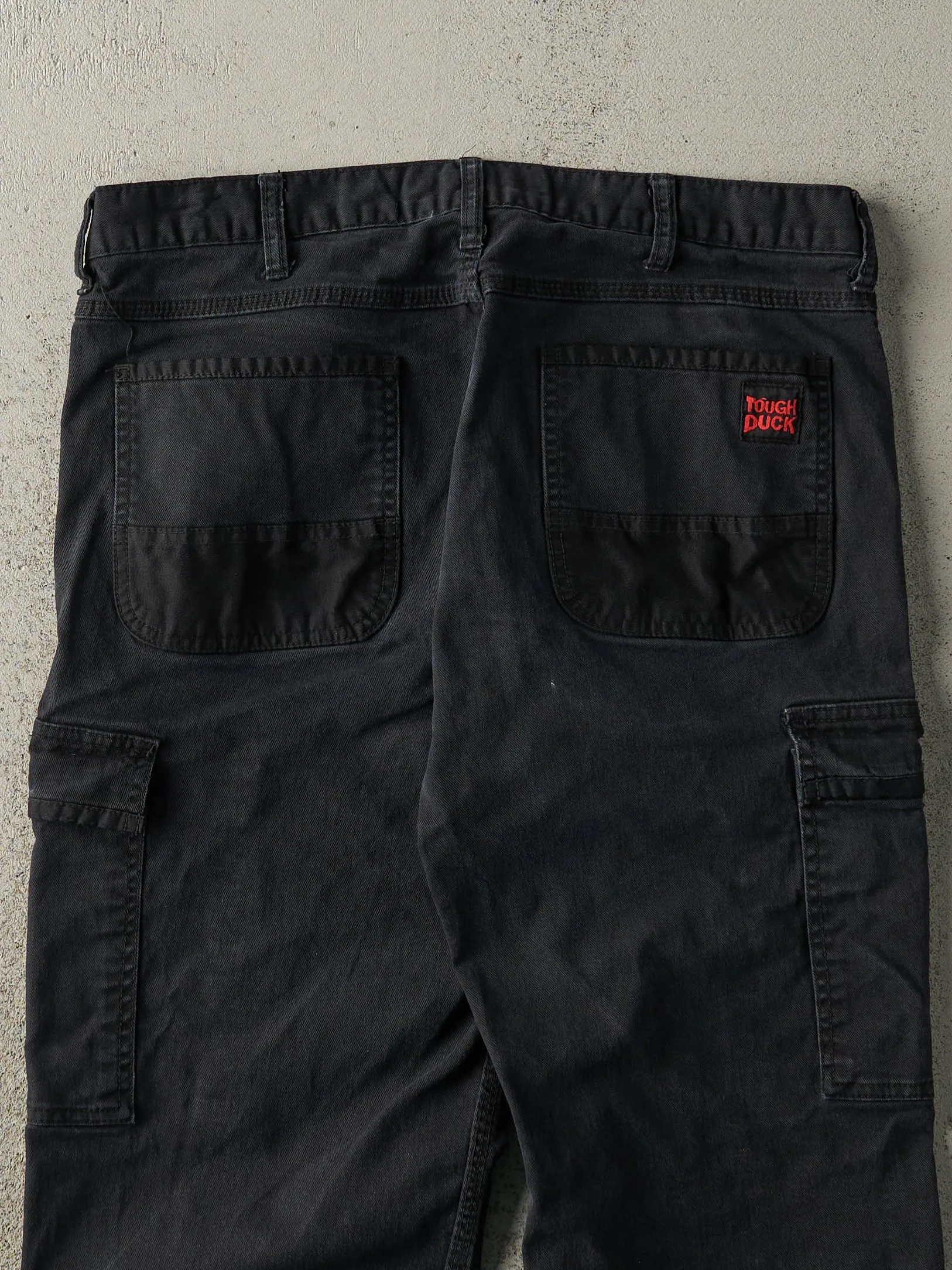 Vintage 90s Black Tough Duck Cargo Work Pants (35.5x26) sold by Rebalance Vintage product image thumbnail 4