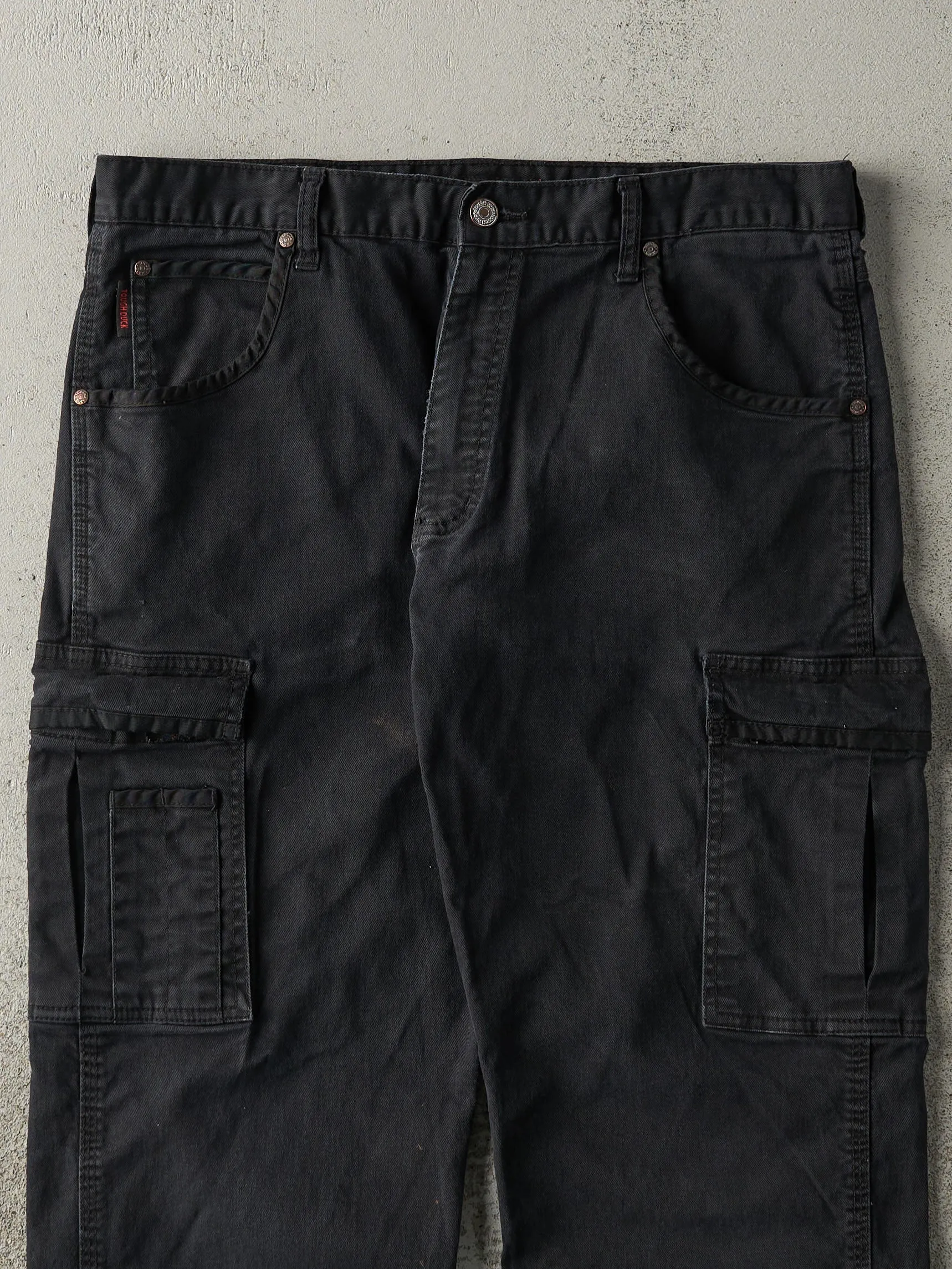 Vintage 90s Black Tough Duck Cargo Work Pants (35.5x26) sold by Rebalance Vintage product image thumbnail 3