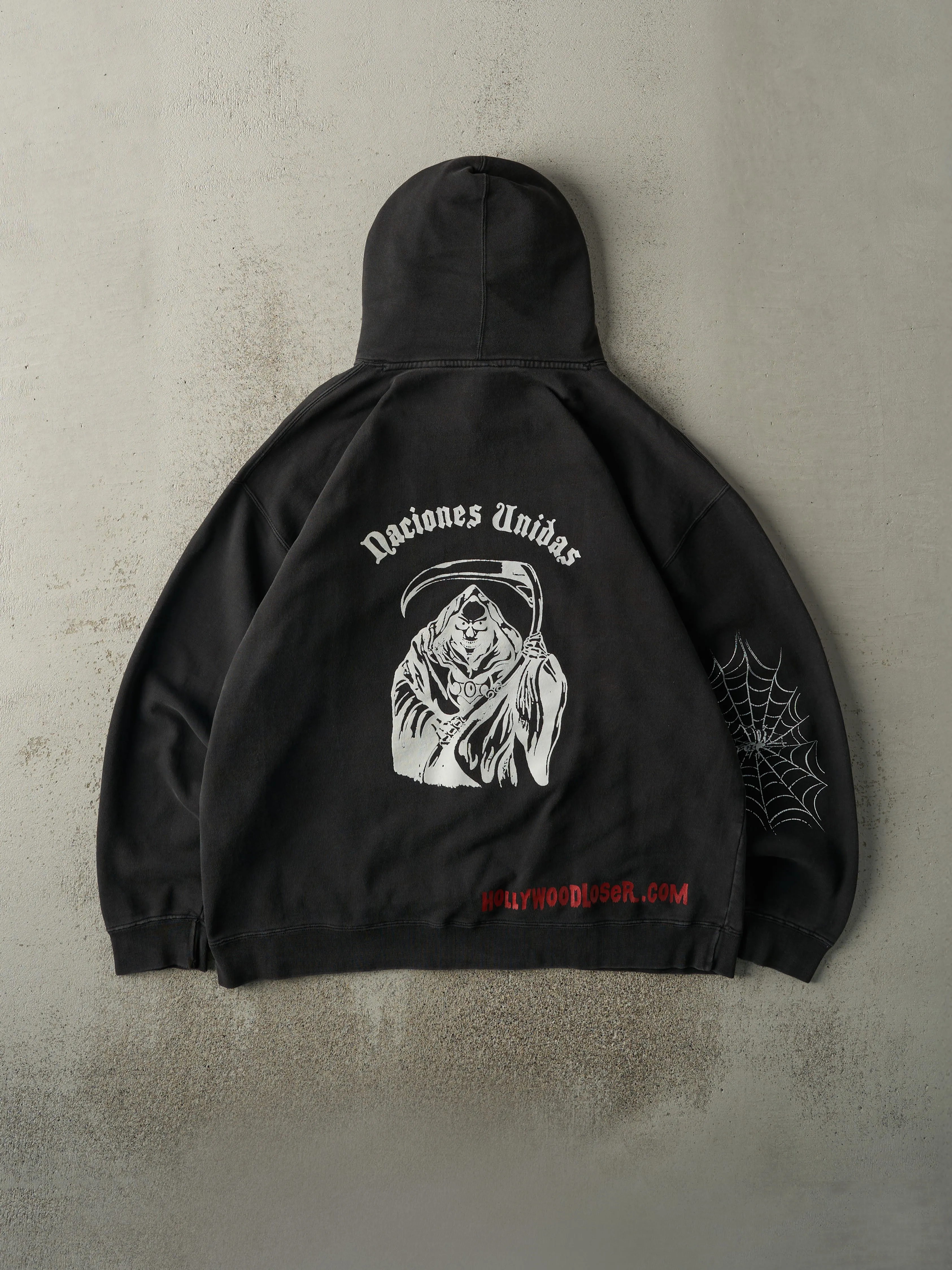 Vintage Y2K Black Metal Mulisha Hoodie (L/XL) sold by Rebalance Vintage product image thumbnail 2