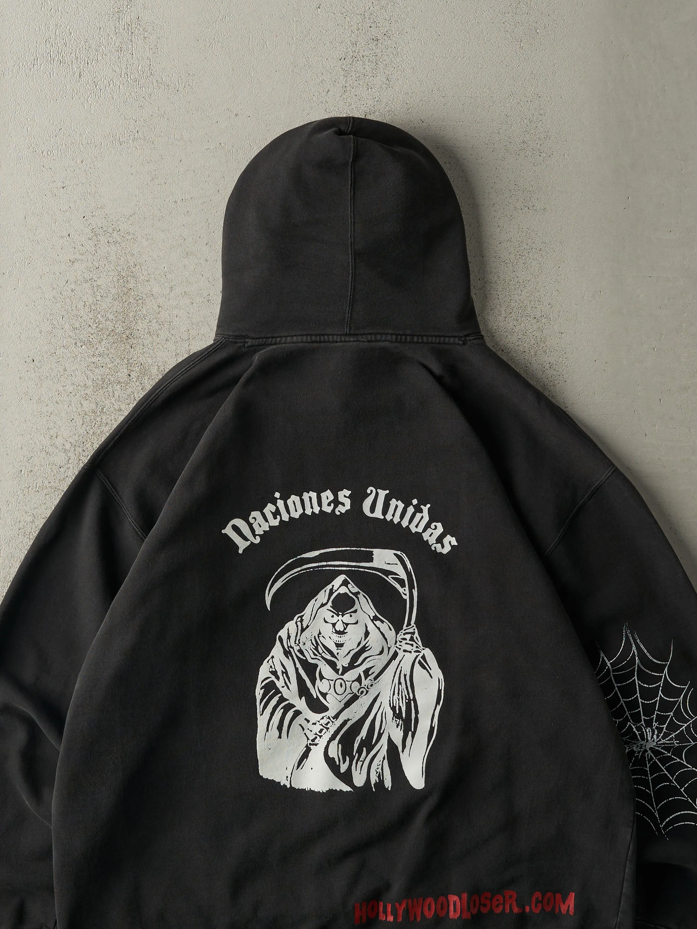 Vintage Y2K Black Metal Mulisha Hoodie (L/XL) sold by Rebalance Vintage product image thumbnail 4