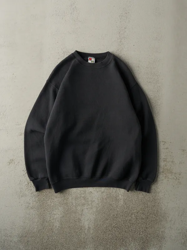 Vintage Y2K Black Blank Crewneck (M) sold by Rebalance Vintage