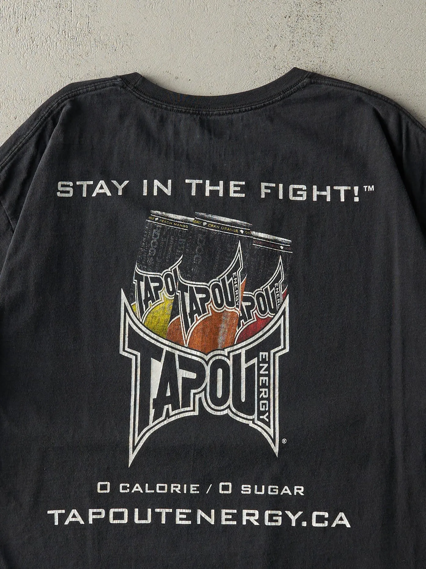 Vintage Y2K Black Tapout Energy Drink Tee (L) sold by Rebalance Vintage product image thumbnail 4