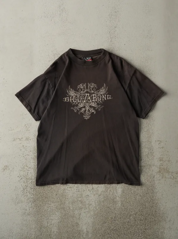 Vintage Y2K Faded Black Billabong Graphic Tee (M) made by Rebalance Vintage