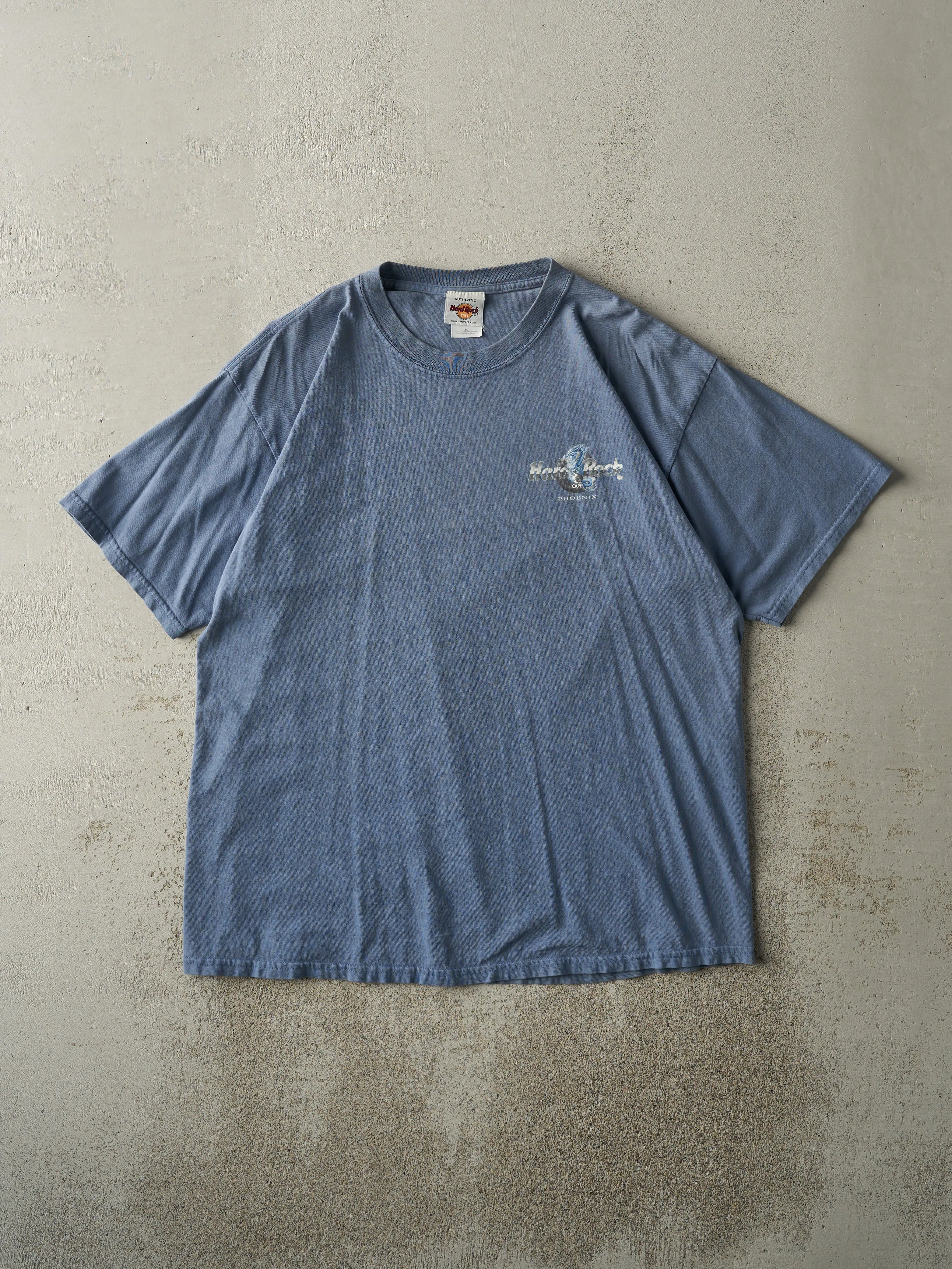 Vintage Y2K Slate Blue Phoenix Hard Rock Cafe Tee (L) sold by Rebalance Vintage product image thumbnail 2