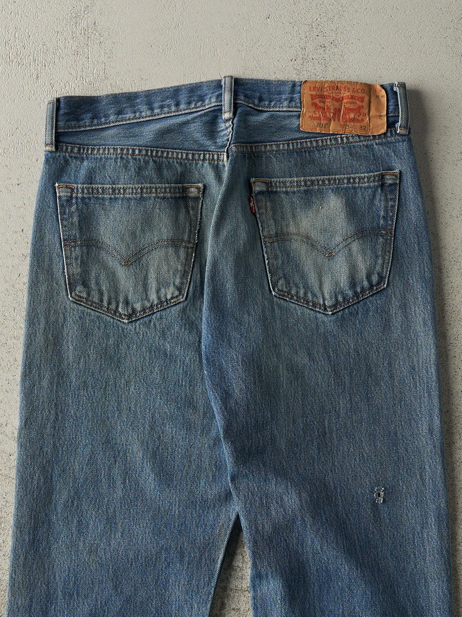 Vintage Y2K Mid Wash Levi's 501 Jeans (32x28) sold by Rebalance Vintage product image thumbnail 5