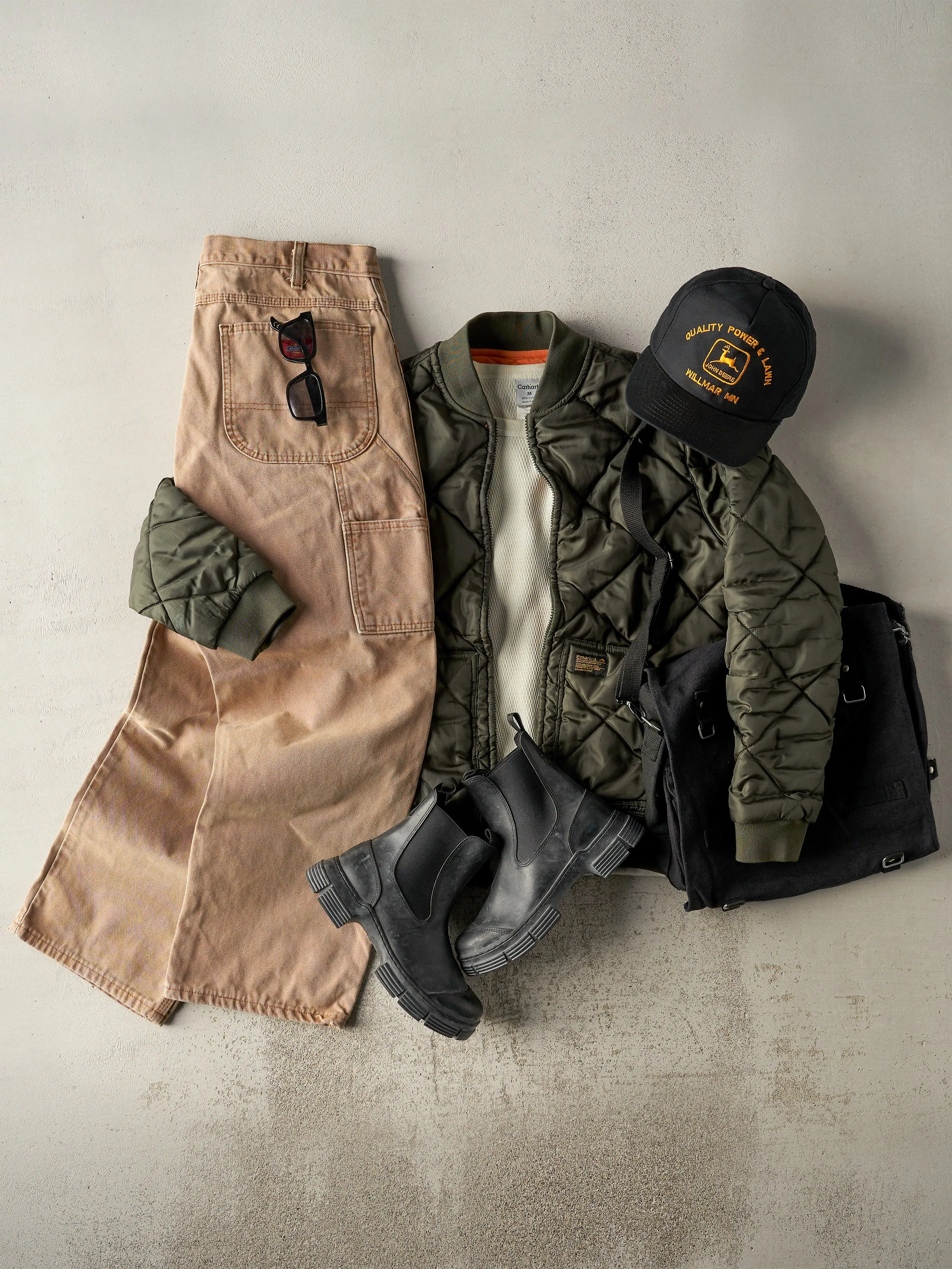 Vintage Y2K Green Emerica Skateboard Flight Jacket (S) sold by Rebalance Vintage product image thumbnail 2