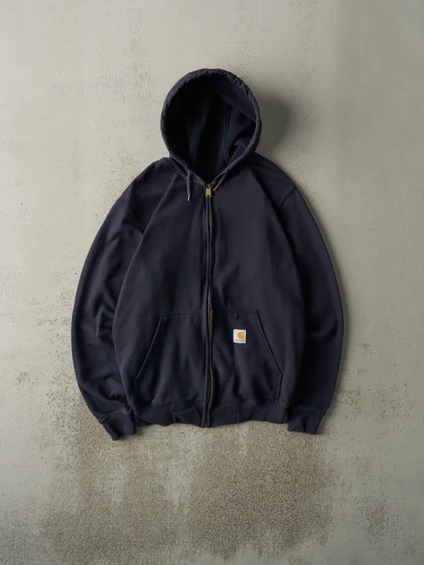 Vintage Y2K Navy Blue Carhartt Zip Up Hoodie (S/M) sold by Rebalance Vintage