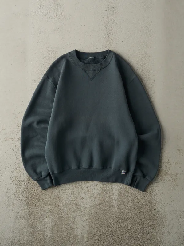 Vintage 90s Green Blank Russell Athletic Crewneck (S) sold by Rebalance Vintage