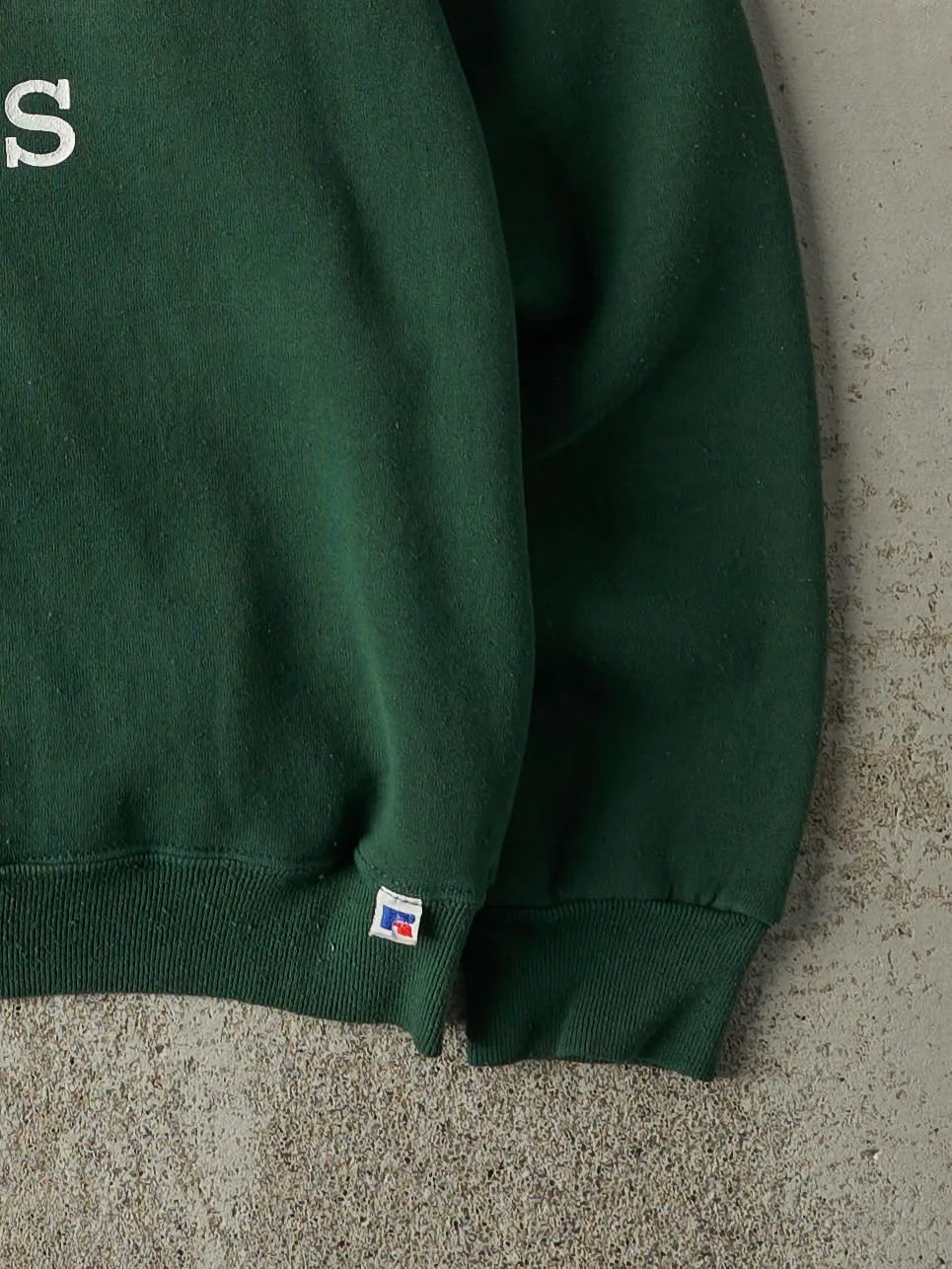 Vintage 90s Green Roots Russell Athletic Crewneck (M) sold by Rebalance Vintage product image thumbnail 3