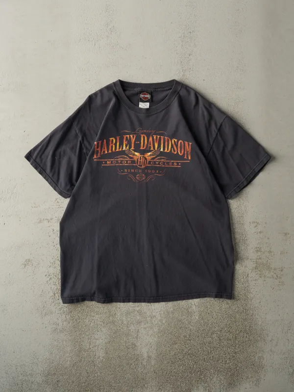 Vintage 08' Faded Black Stroudsburg PA Harley Davidson Tee (L) sold by Rebalance Vintage