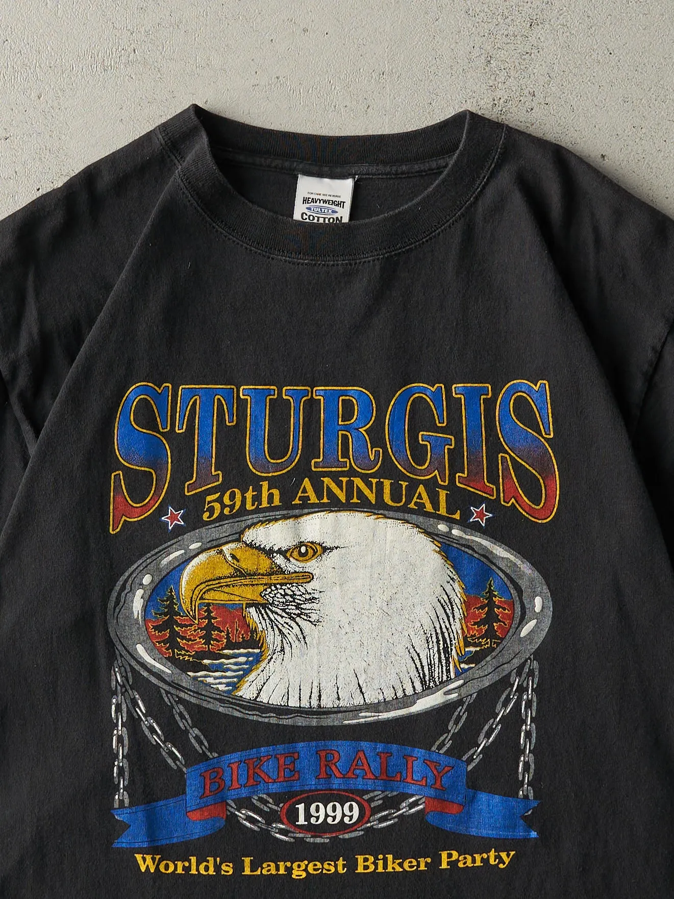 Vintage 99' Black Sturgis Bike Rally Tee (M) sold by Rebalance Vintage product image thumbnail 3