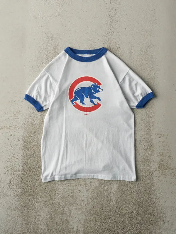 Vintage Y2K White & Blue Chicago Cubs Ringer Tee (XS/S) sold by Rebalance Vintage