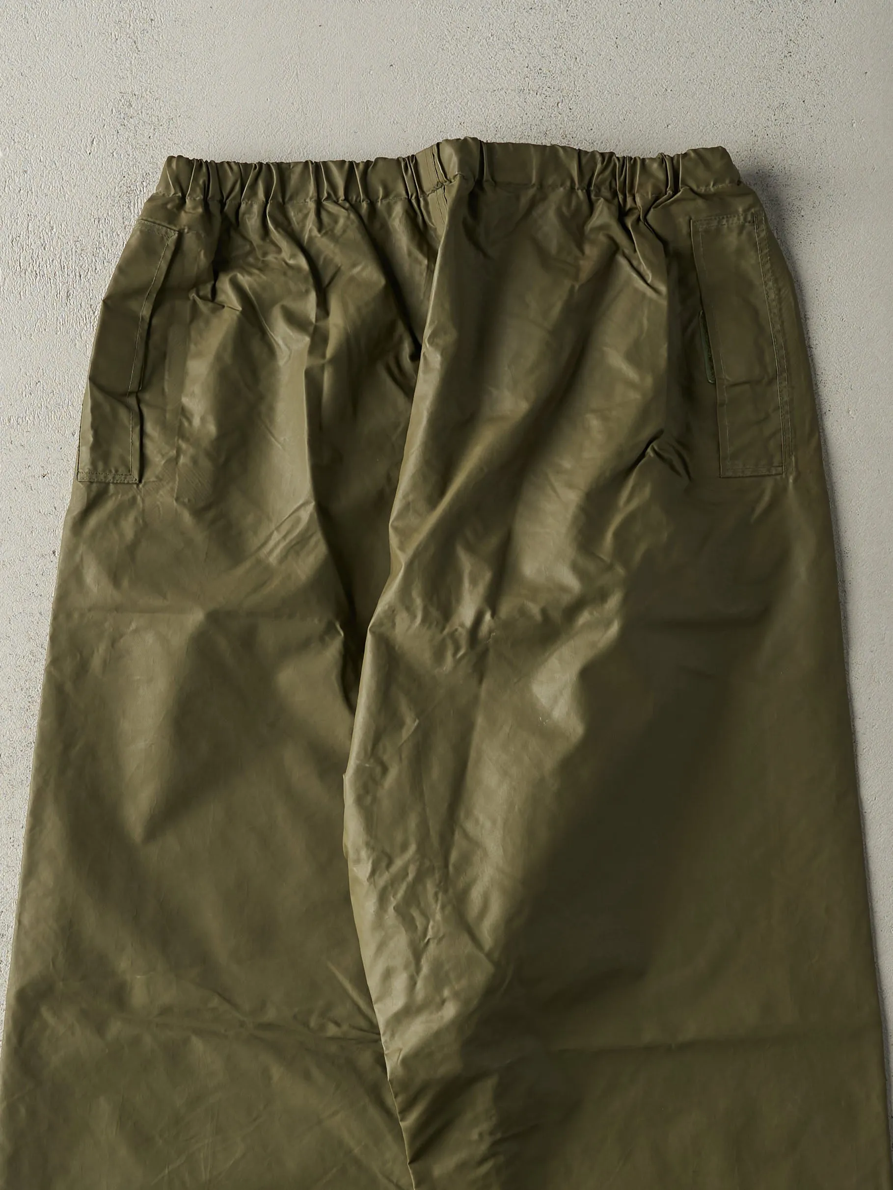 Vintage 90s Olive Green Army Rain Pants (31x29) sold by Rebalance Vintage product image thumbnail 4