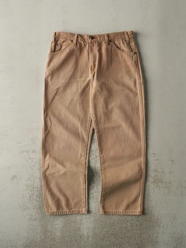 Vintage 90s Beige Dickies Carpenter Pants (33x28.5) sold by Rebalance Vintage