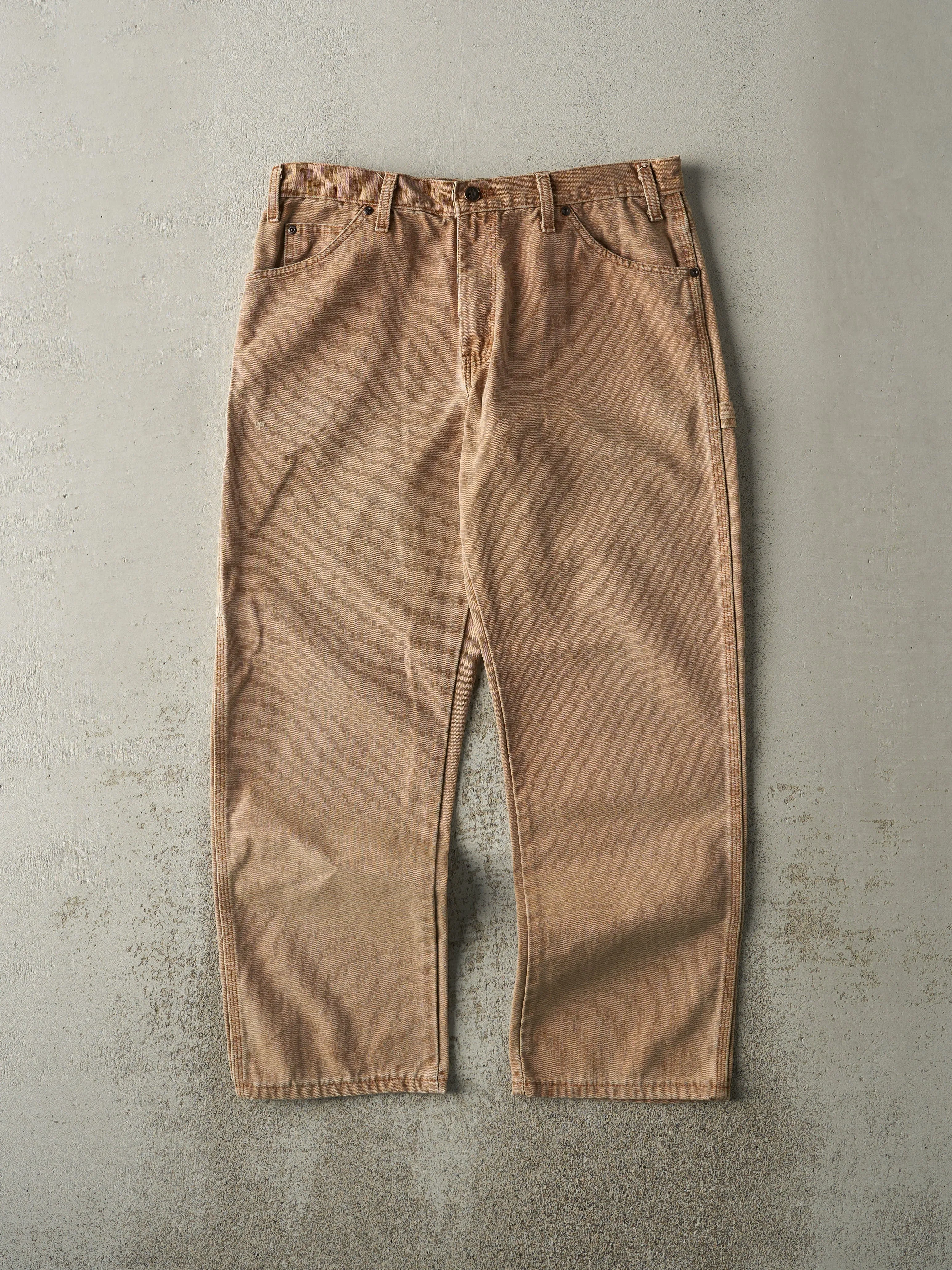 Vintage 90s Beige Dickies Carpenter Pants (33x28.5) sold by Rebalance Vintage