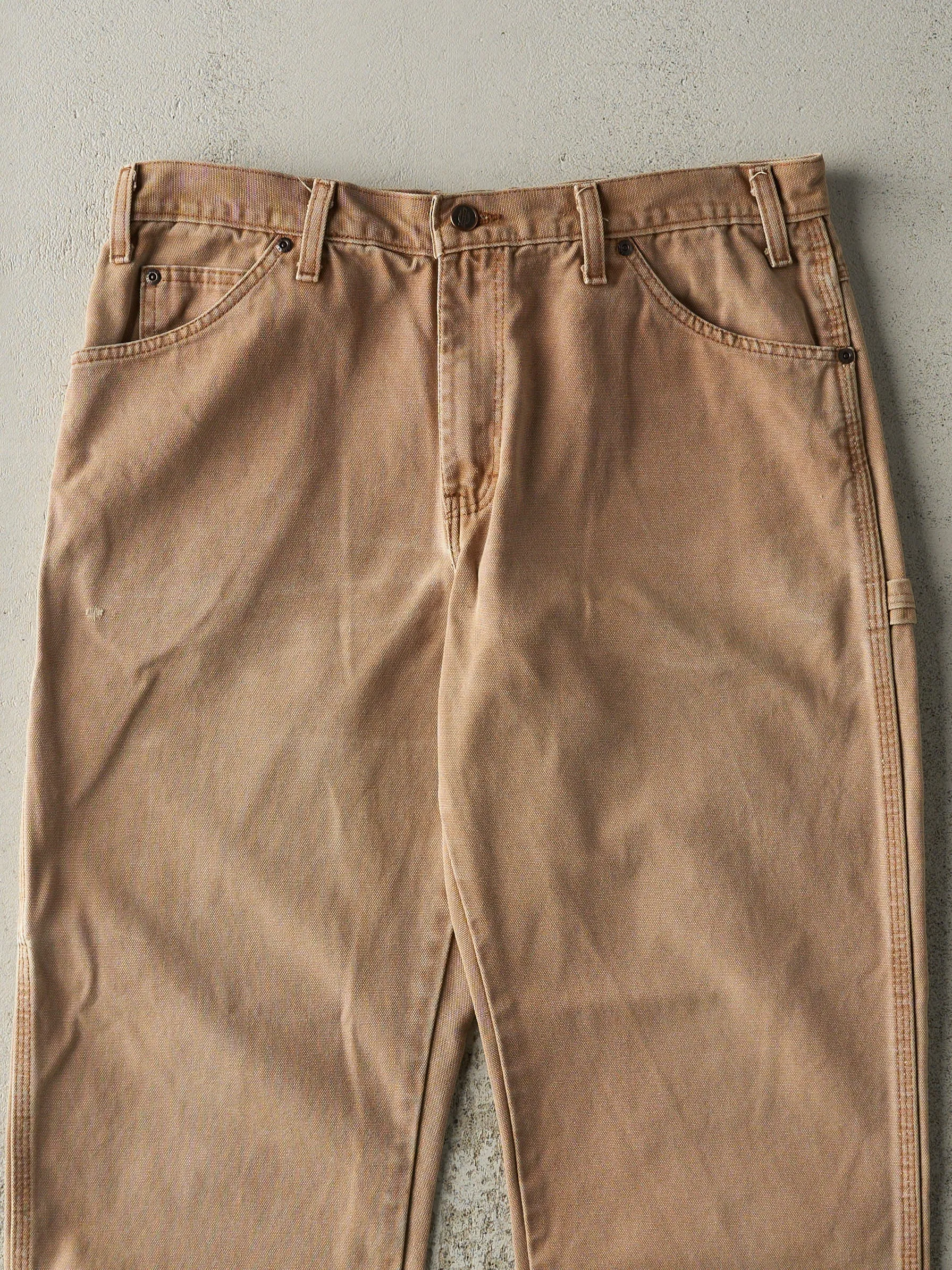 Vintage 90s Beige Dickies Carpenter Pants (33x28.5) sold by Rebalance Vintage product image thumbnail 4