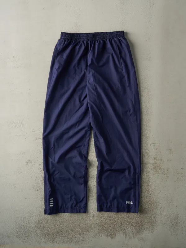 Vintage Y2K Navy Blue Fila Windbreaker Pants (30x32.5) made by Rebalance Vintage