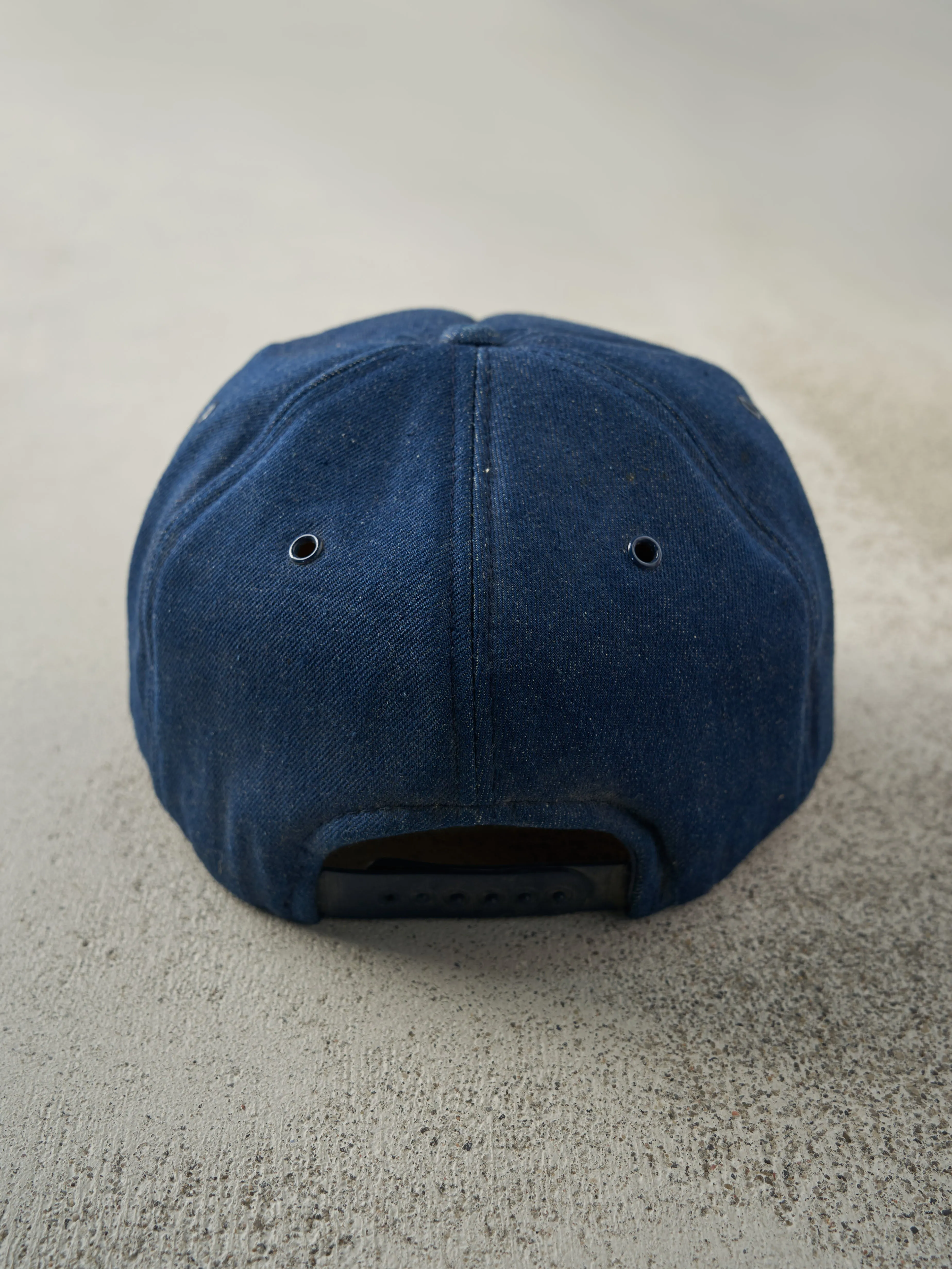 Vintage 80s Blue Muffler Man Foam Snapback Hat sold by Rebalance Vintage product image thumbnail 3