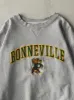 Vintage 90s Grey Bonneville Embroidered Crewneck (XL) sold by Rebalance Vintage