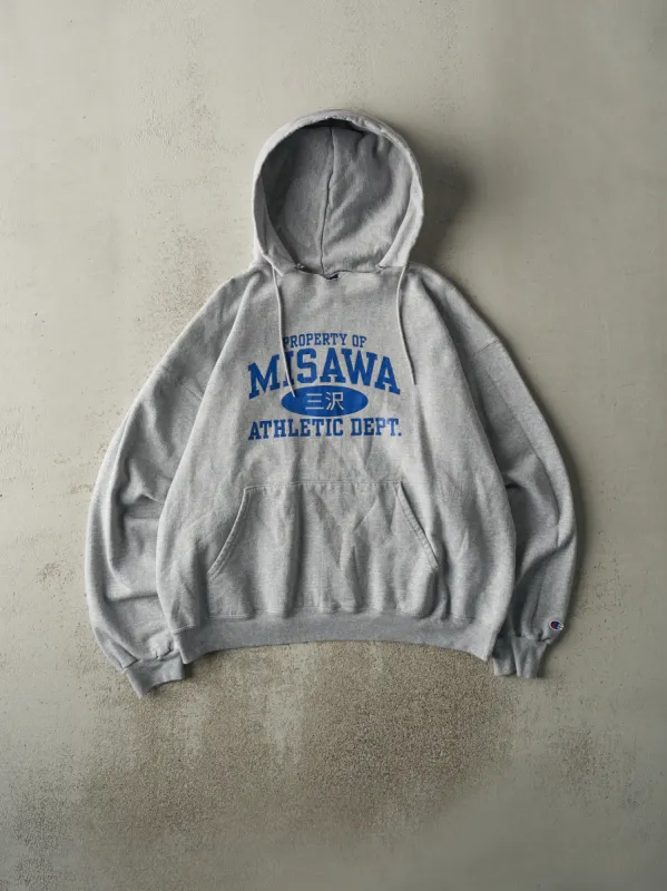 Vintage 90s Grey Misawa Athletic Department Champion Hoodie (L/XL) sold by Rebalance Vintage