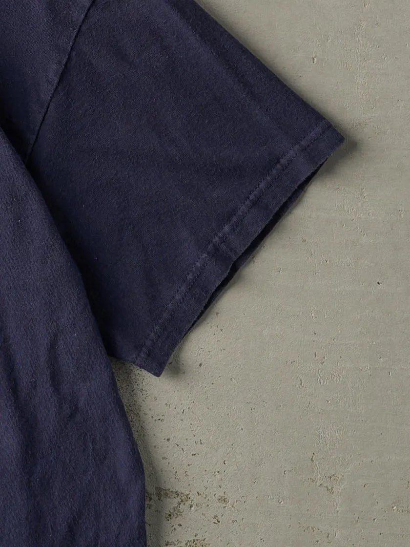 Vintage Y2K Navy Blue Nike Logo Tee (M) sold by Rebalance Vintage product image thumbnail 3