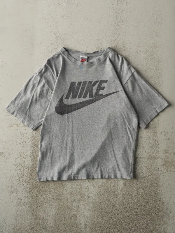 Vintage 90s Grey Nike Single Stitch Tee (S) sold by Rebalance Vintage