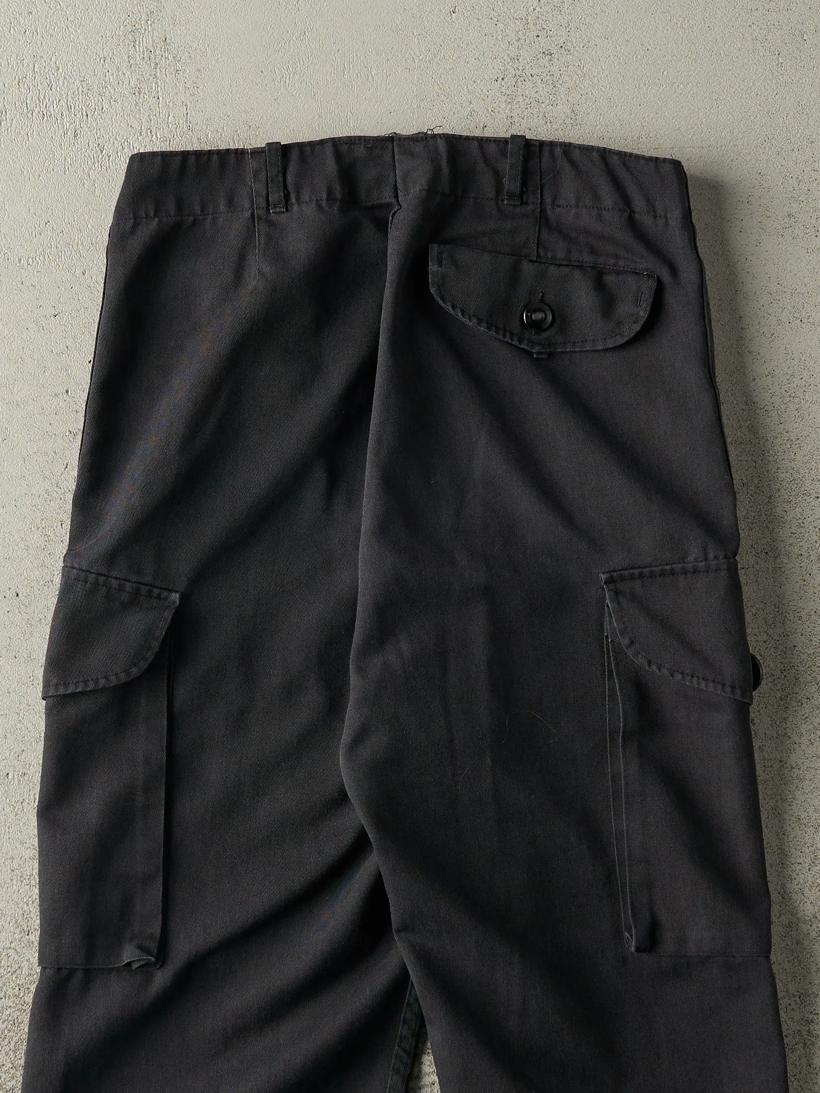 Vintage 90s Faded Black Military Cargo Pants (32x29.5) sold by Rebalance Vintage product image thumbnail 5
