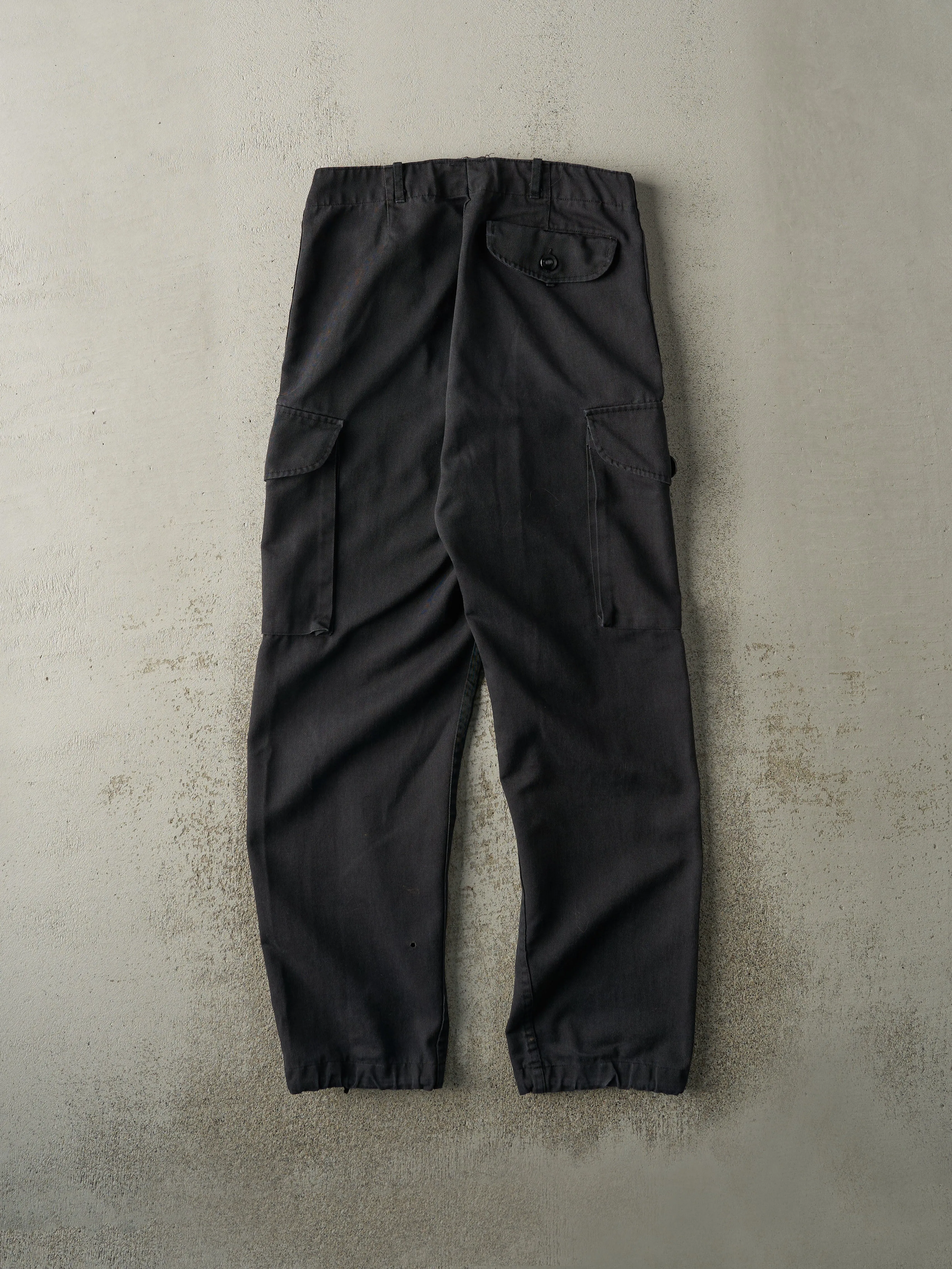Vintage 90s Faded Black Military Cargo Pants (32x29.5) sold by Rebalance Vintage product image thumbnail 3