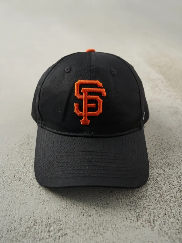 Vintage Y2K Black Embroidered San Francisco Giants Snapback Hat sold by Rebalance Vintage