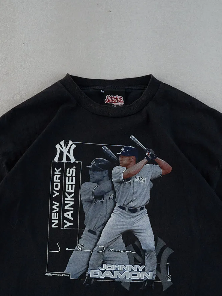 Vintage 06' Black New York Yankees Johnny Damon Graphic Tee (L) sold by Rebalance Vintage product image thumbnail 2