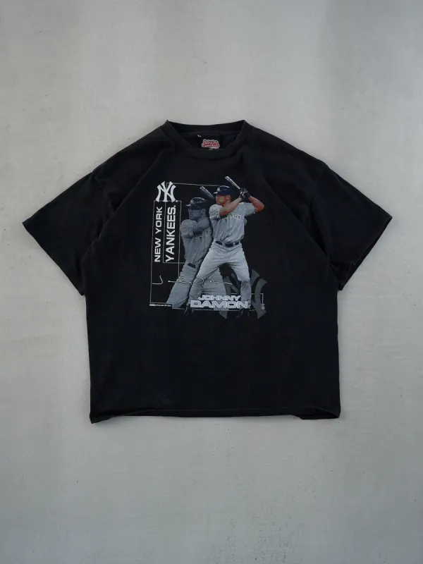 Vintage 06' Black New York Yankees Johnny Damon Graphic Tee (L) sold by Rebalance Vintage