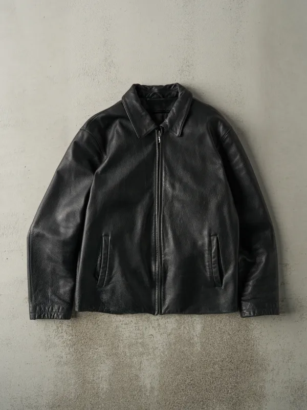 Vintage Y2K Black Danier Leather Jacket (M) sold by Rebalance Vintage