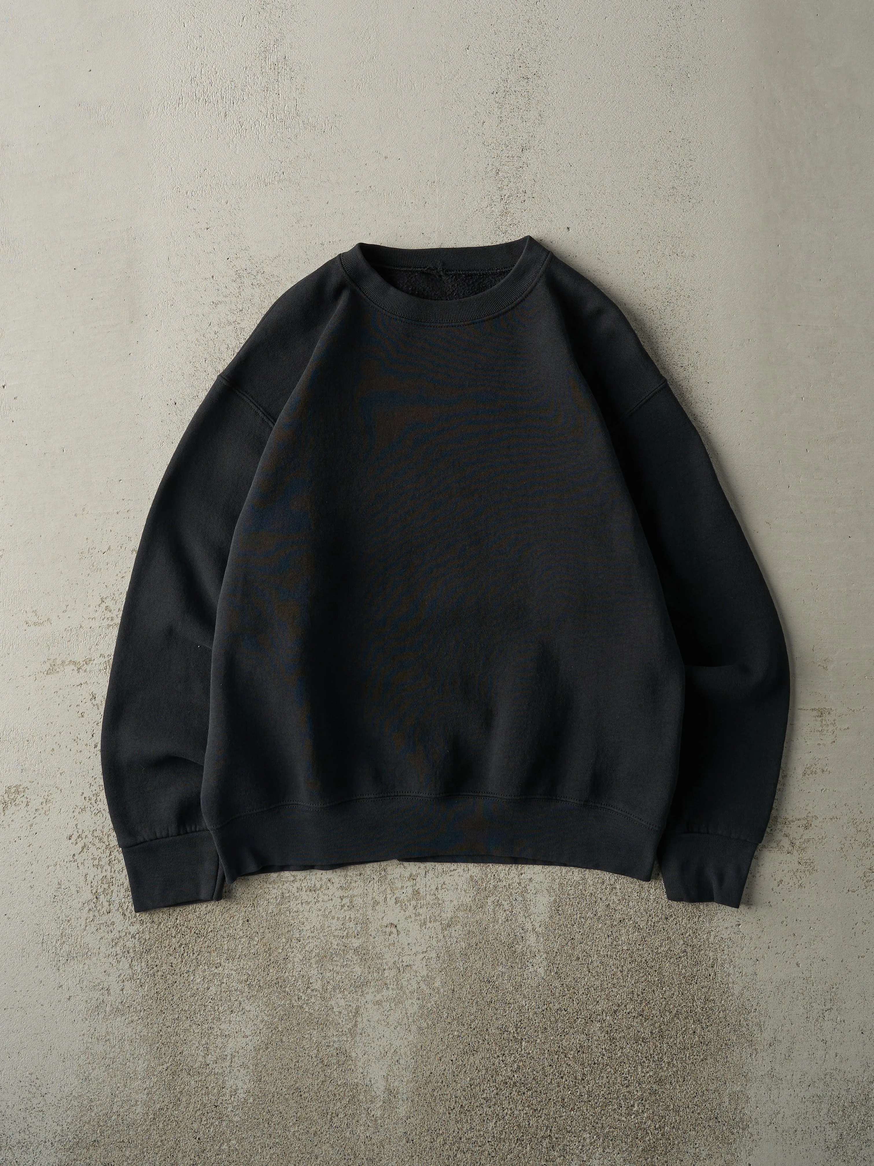Vintage 90s Black Blank Crewneck (M) sold by Rebalance Vintage