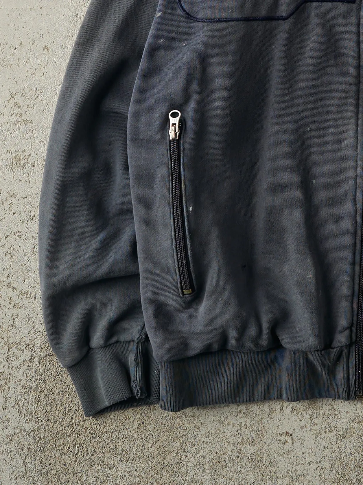 Vintage 90s Sun Faded Navy Gap Thermal Lined Hoodie (M) sold by Rebalance Vintage product image thumbnail 3