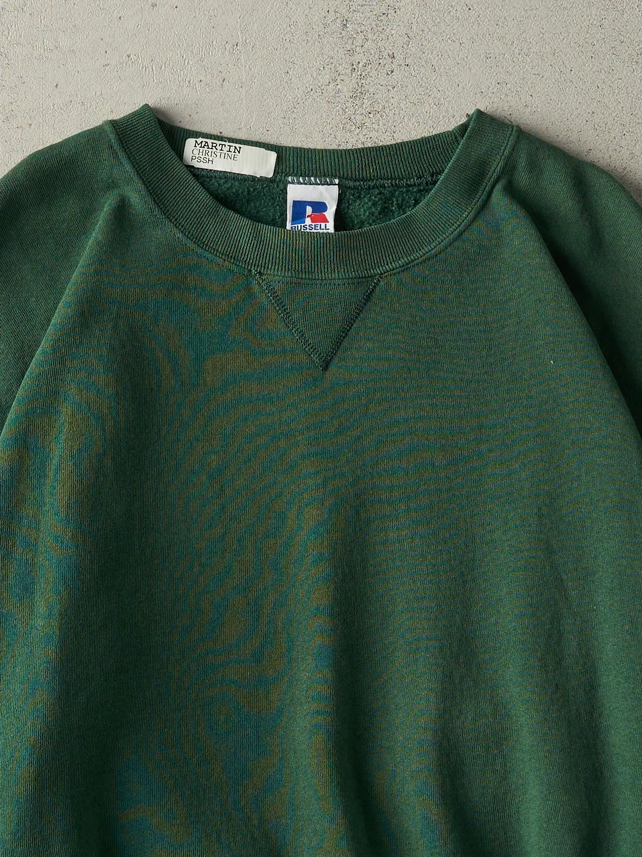 Vintage 90s Green Blank Russell Athletic Crewneck (XXL/XXXL) sold by Rebalance Vintage product image thumbnail 2