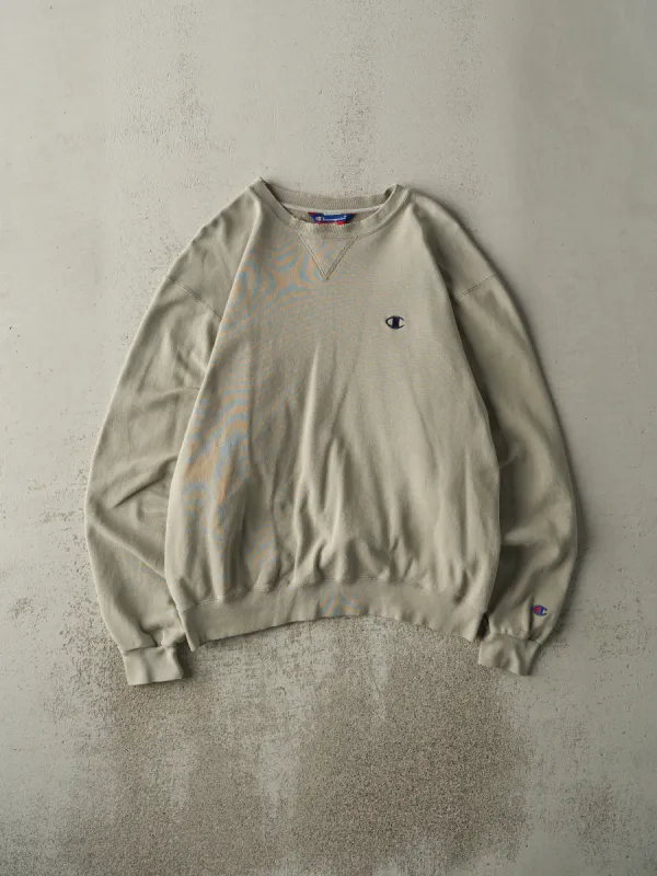 Vintage Y2K Beige Champion Crewneck (L) sold by Rebalance Vintage