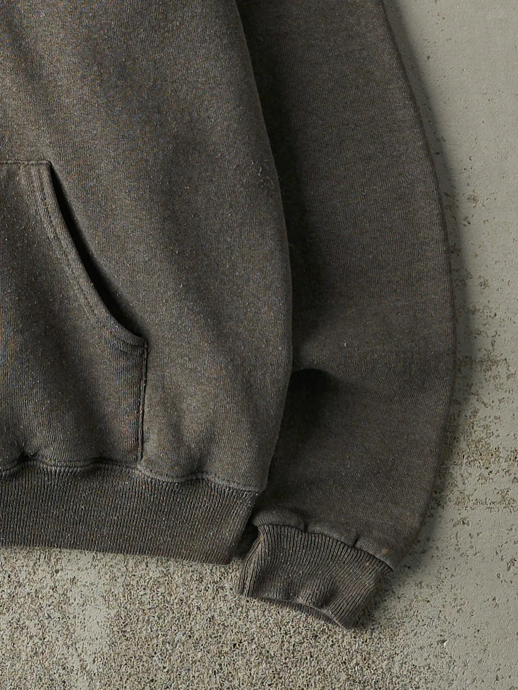 Vintage 90s Chargoal Grey Embroidered USA Hoodie (M) sold by Rebalance Vintage product image thumbnail 3