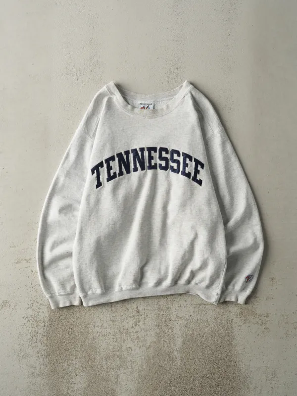 Vintage 90s Heather Grey Embroidered Tennessee Crewneck (M) sold by Rebalance Vintage