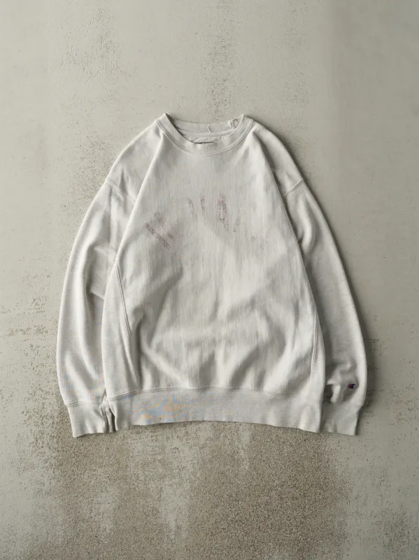 Vintage 90s Heather Grey Indiana Champion Reverse Weave Crewneck (M) sold by Rebalance Vintage