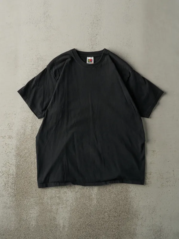 Vintage 90s Black Blank Tee (M) sold by Rebalance Vintage