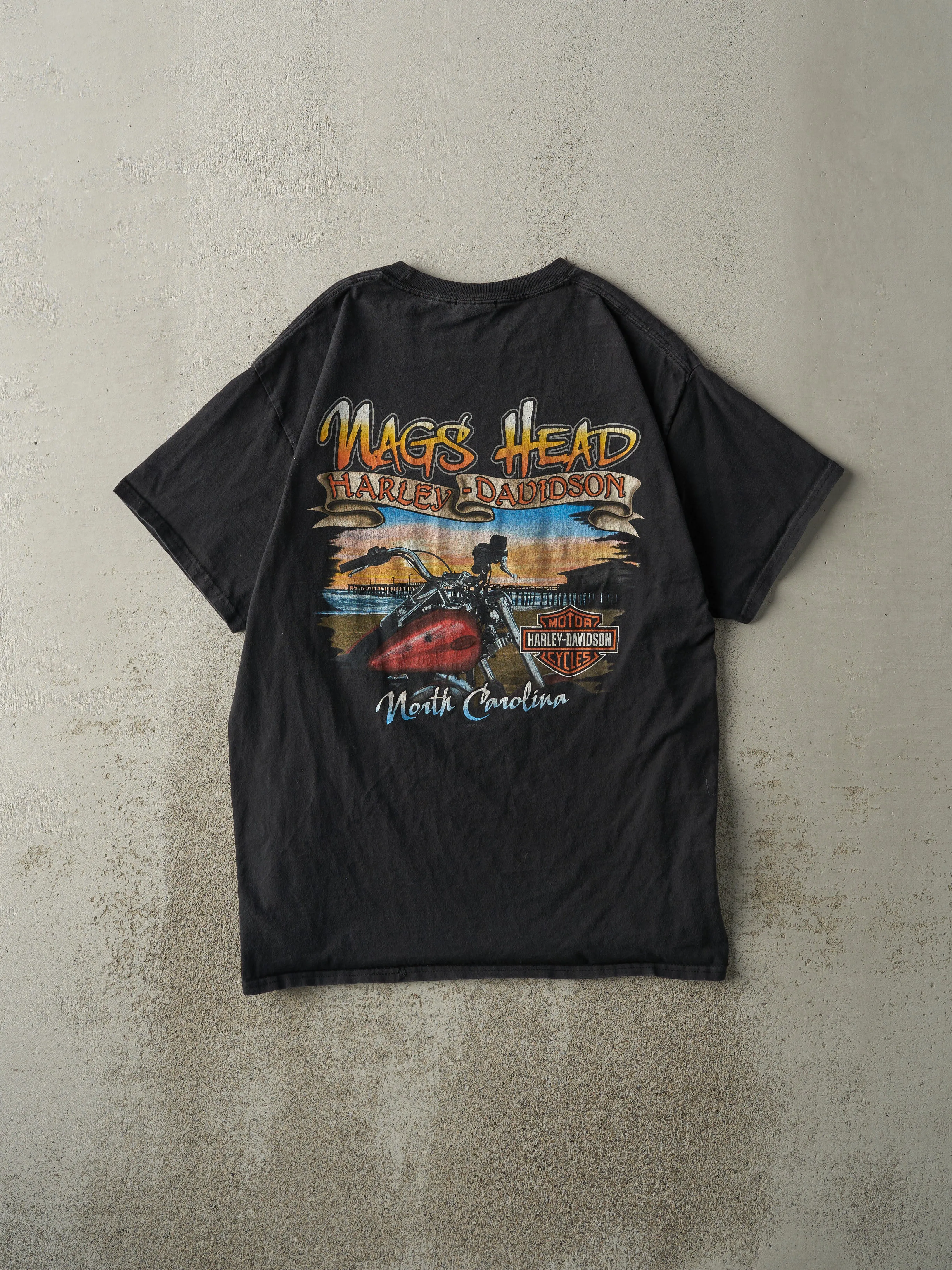 14' Black North Carolina Harley Davidson Tee (M) sold by Rebalance Vintage product image thumbnail 2