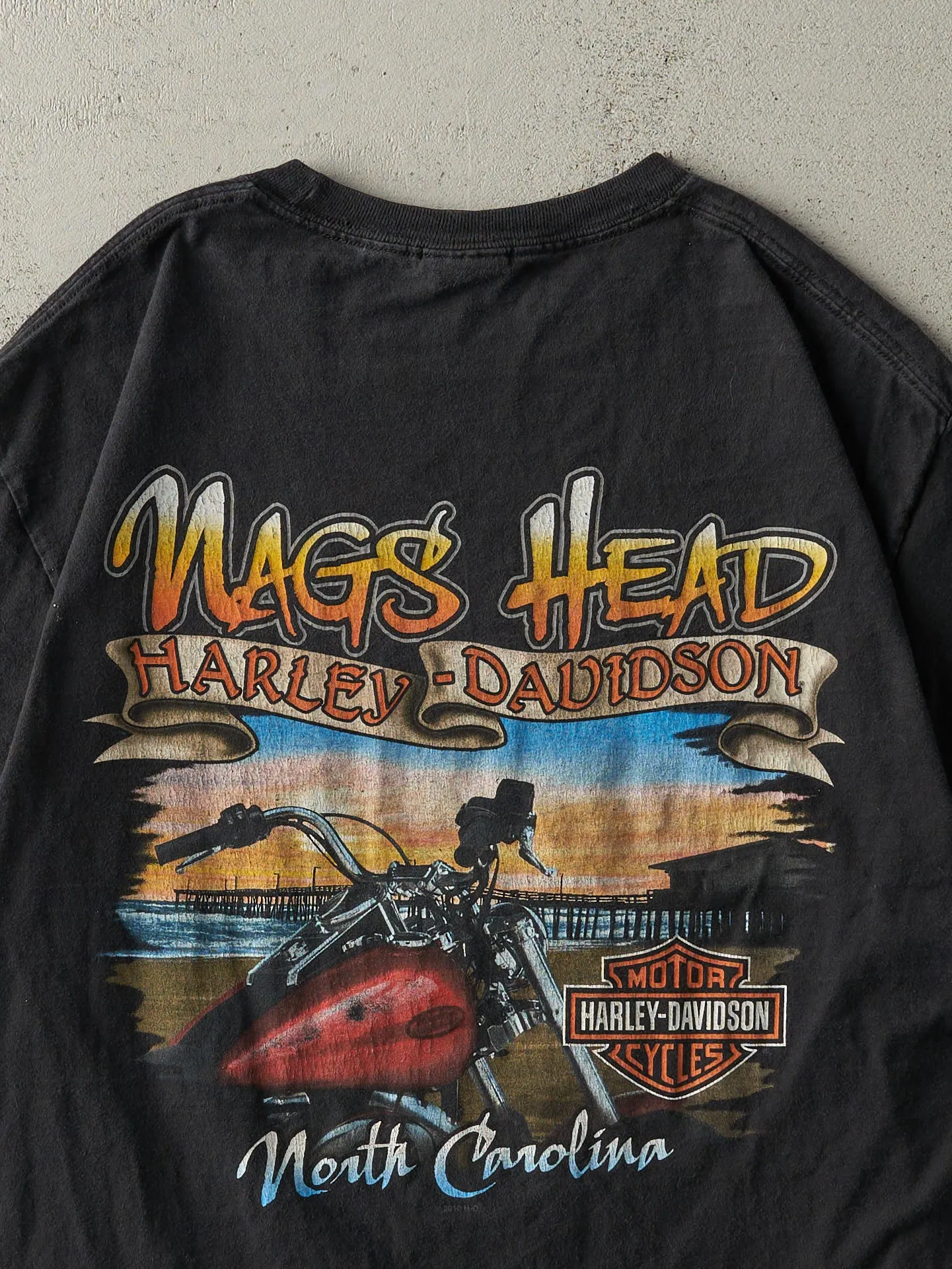 14' Black North Carolina Harley Davidson Tee (M) sold by Rebalance Vintage product image thumbnail 4