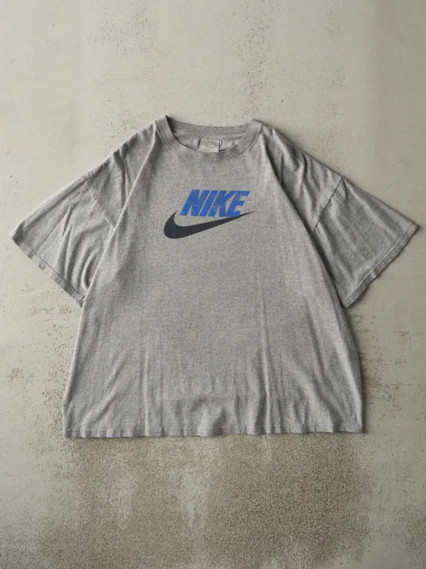 Vintage Y2K Grey Nike Logo Tee (XL/XXL) sold by Rebalance Vintage