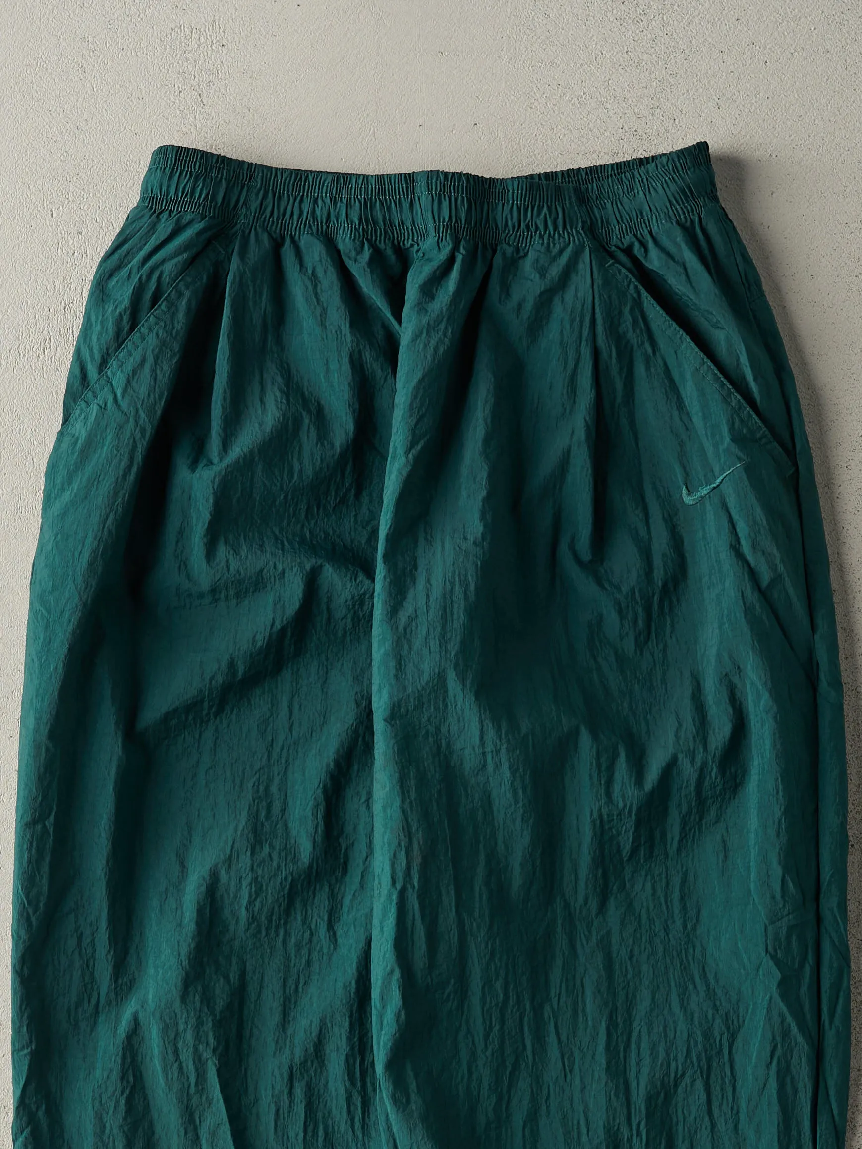 Vintage 90s Green Embroidered Nike Windbreaker Pants (29x32) sold by Rebalance Vintage product image thumbnail 3