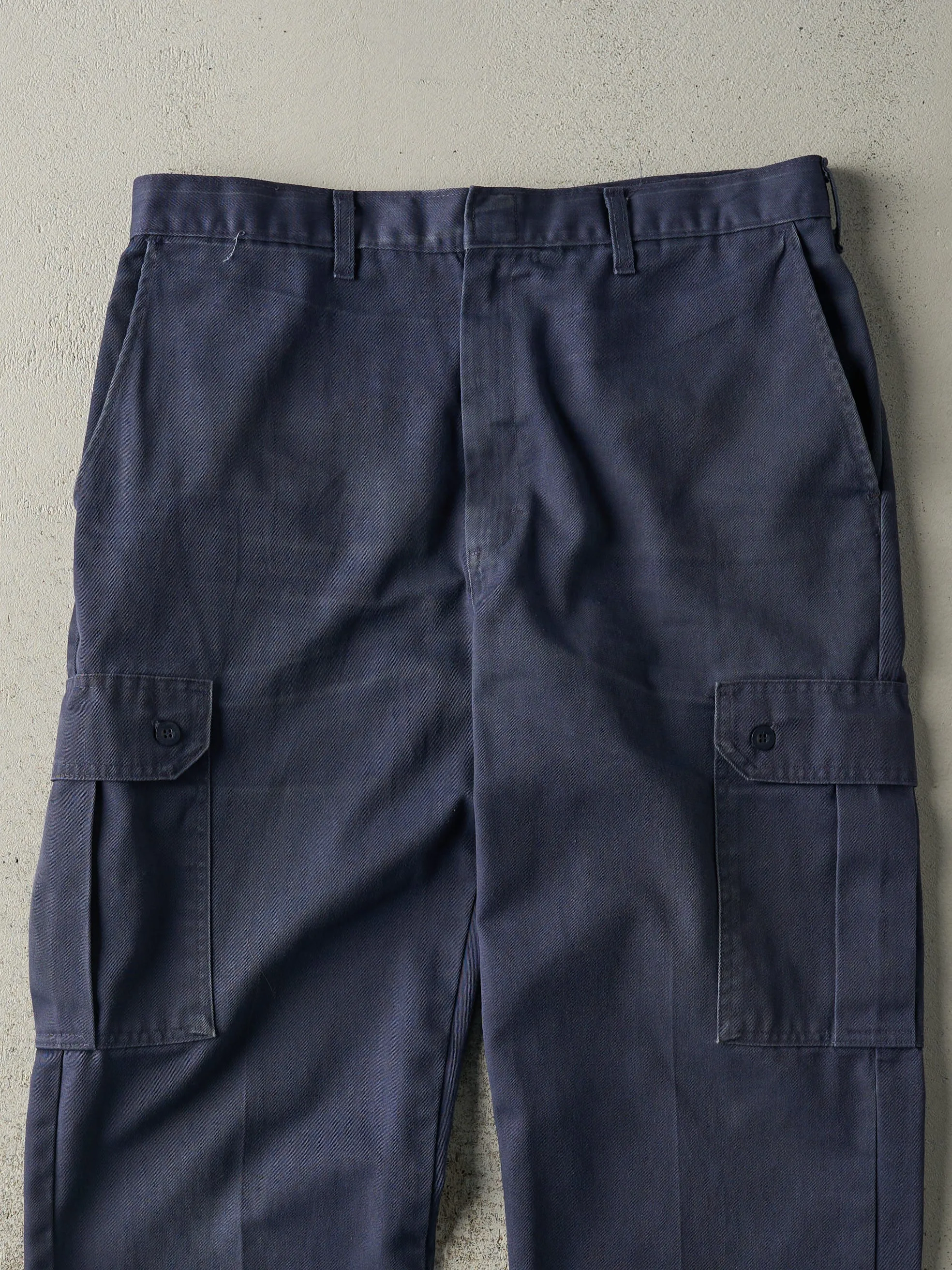 Vintage 80s Navy Blue Military Cargo Pants (35.5x30) sold by Rebalance Vintage product image thumbnail 3